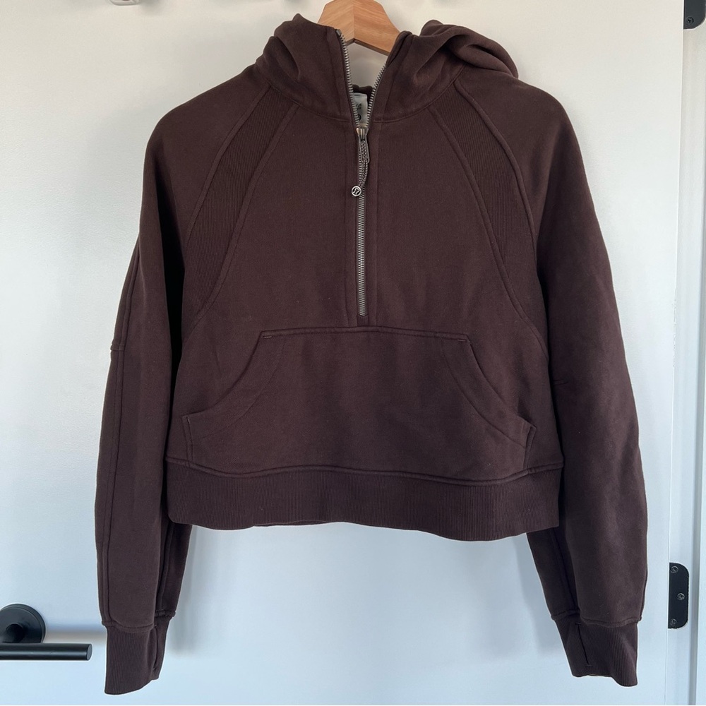 Lululemon Scuba Half Zip Espresso